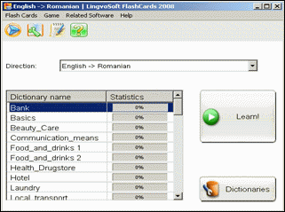 LingvoSoft FlashCards English <-> Romanian for Windows