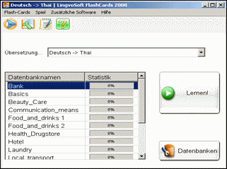 LingvoSoft FlashCards German <-> Thai for Windows