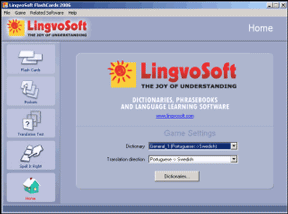 LingvoSoft FlashCards  Portuguese <-> Swedish for Windows