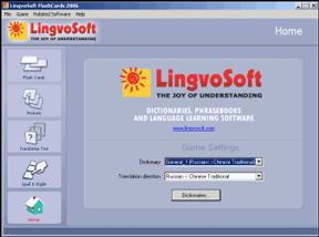       LingvoSoft FlashCards Russian <-> Chinese Traditional for Windows