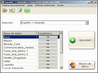 LingvoSoft FlashCards Spanish <-> Dutch for Windows