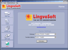 LingvoSoft FlashCards Turkish <-> Swedish for Windows