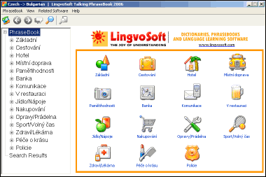 LingvoSoft Learning PhraseBook Czech <-> Bulgarian for Windows