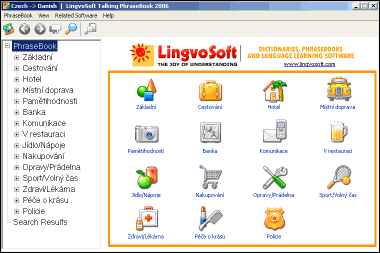 LingvoSoft Learning PhraseBook Czech <-> Danish for Windows