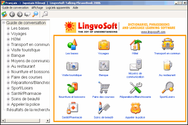LingvoSoft Learning PhraseBook French <-> Japanese Romaji for Windows