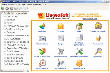 LingvoSoft Learning PhraseBookFrench <-> Thai for Windows