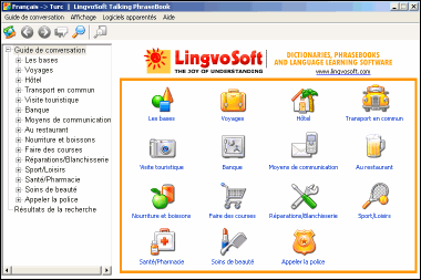 LingvoSoft Learning Voice PhraseBookFrench <-> Turkish for Windows