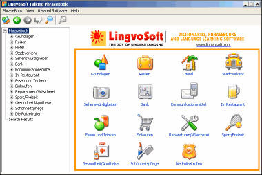 LingvoSoft Libro de Frases Parlante espaol <-> alemn para Windows 