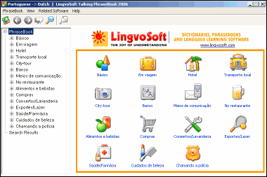 LingvoSoft Learning PhraseBook Dutch <-> Portuguese for Windows