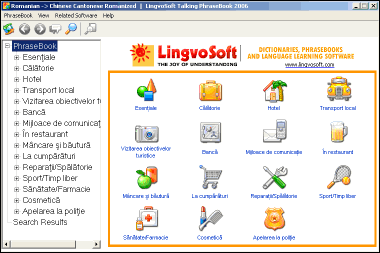 LingvoSoft Learning PhraseBook Romanian <-> Chinese Cantonese Romanized for Windows