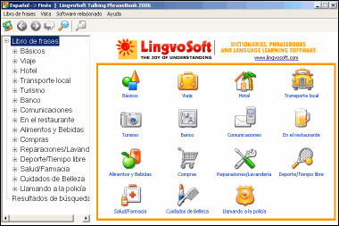 LingvoSoft Learning Voice PhraseBookSpanish <-> Finnish for Windows