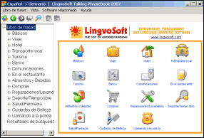 LingvoSoft Learning Voice PhraseBook Spanish <-> German for Windows
