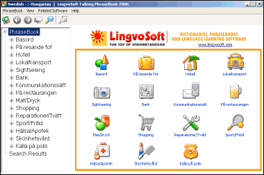 LingvoSoft Learning PhraseBook Swedish <-> Hungarian for Windows