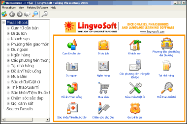 LingvoSoft Learning PhraseBook Vietnamese <-> Thai for Windows