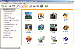 LingvoSoft Talking Picture Dictionary English <-> Albanian for Windows 
