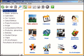 LingvoSoft Diccionario en Imgenes espaol <-> italiano para Windows