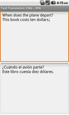 Ectaco English <-> Spanish Full Text Translator for Android