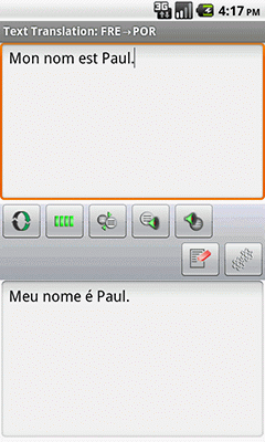 Ectaco English <-> Portuguese <-> French Full Text Translator for Android