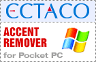 Eliminador de acentos espaol - ingls y Language Teacher espaol <-> ingls para Pocket PC de ECTACO