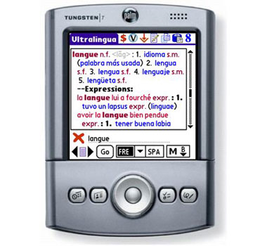 French <-> Spanish Translation Dictionary Ultralingua software for Palm OS